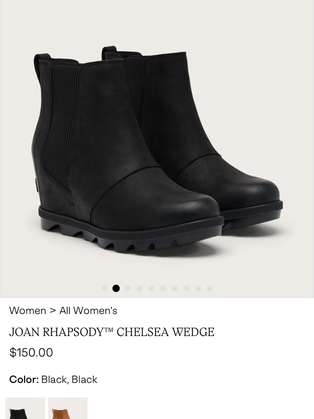 Sorel Black Elastic-Side Chelsea Boot